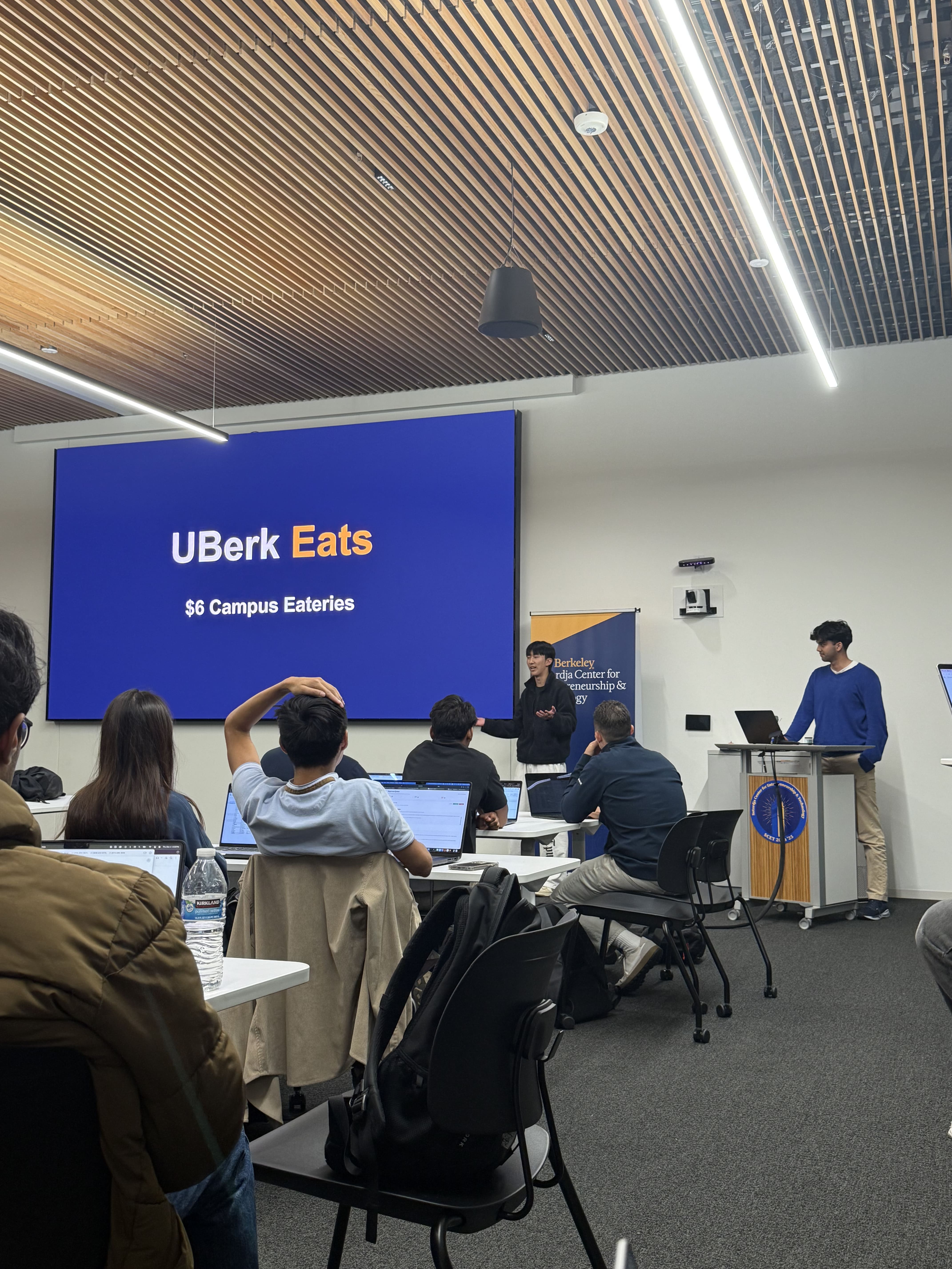 Caden presenting Uberk Eats